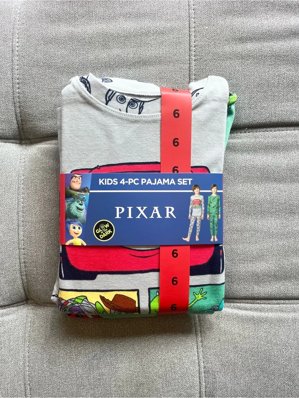 NWT Disney Pixar 4-piece Pajama Set Car Toy Story Boy Size 6